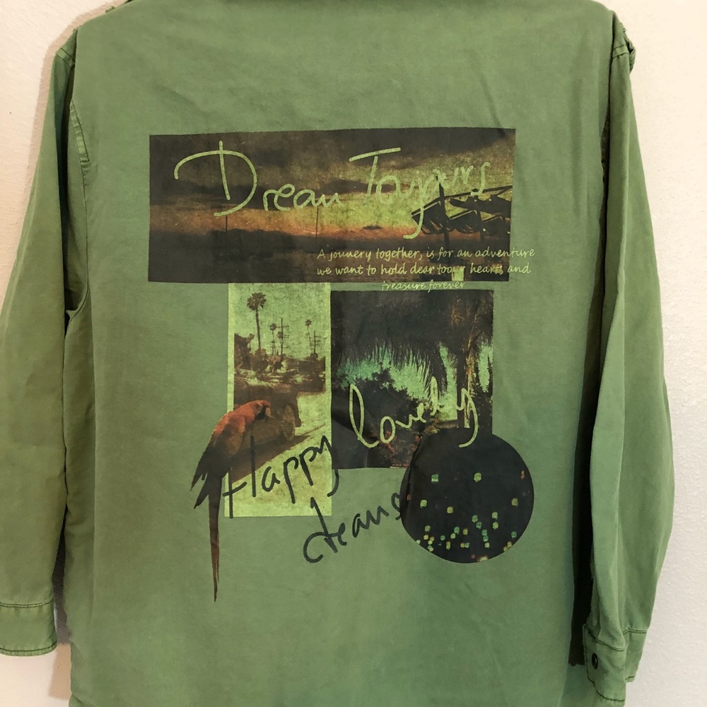 💐Zara Basic Medium Lovely Dreams Military Jacket